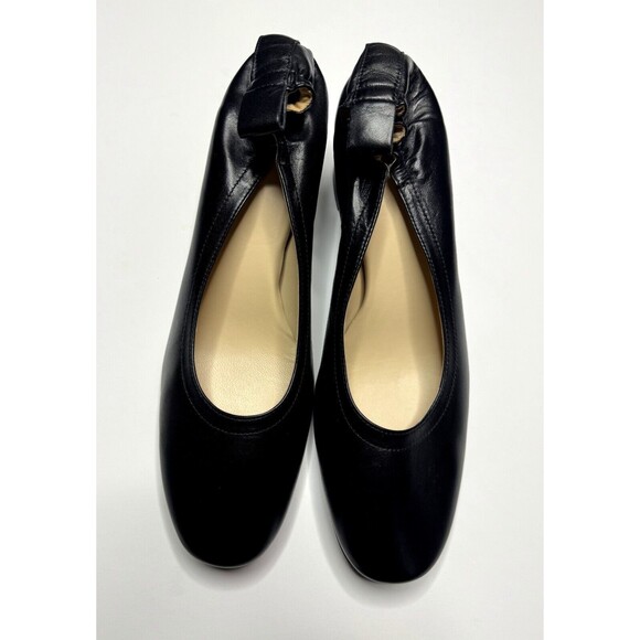 Everlane Size 10 The Day Heel Black Leather Block Round Toe Slip On NWOT - Picture 5 of 13